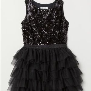 Black sequin dress